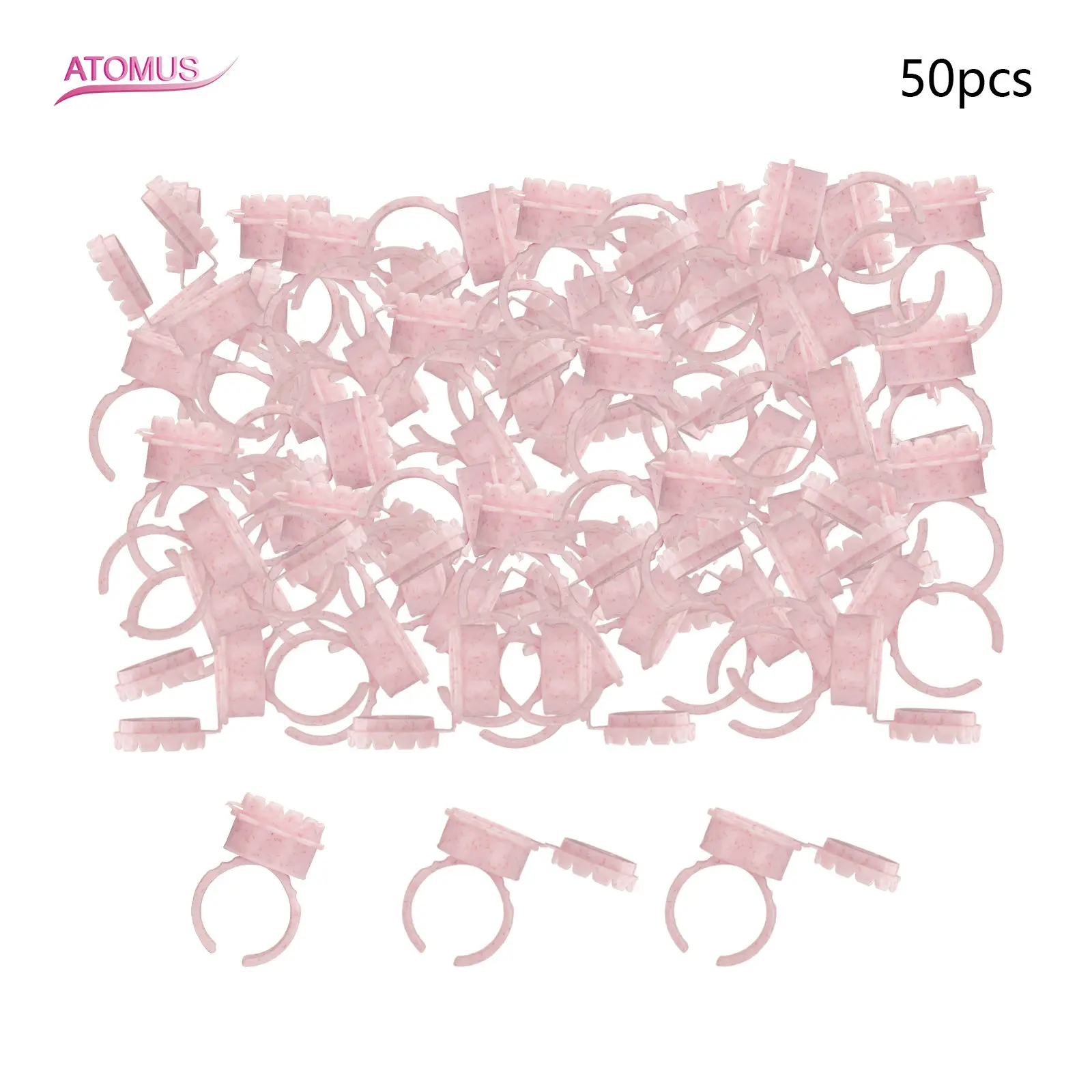 

50pcs Tattoo Accessories Permanent Makeup Tools Eyelash Extend Ring Cups Ink Cup Equipment Microblading Tattoo Pigment Holder