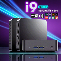 Mini PC Windows 11 Pro Core i9 8950HK/i3-6100 16GB DDR4 1TB SSD PC Gamer Computer Dual WIFI 6 BT5.2 4K HD Mini Gaming Pc Desktop