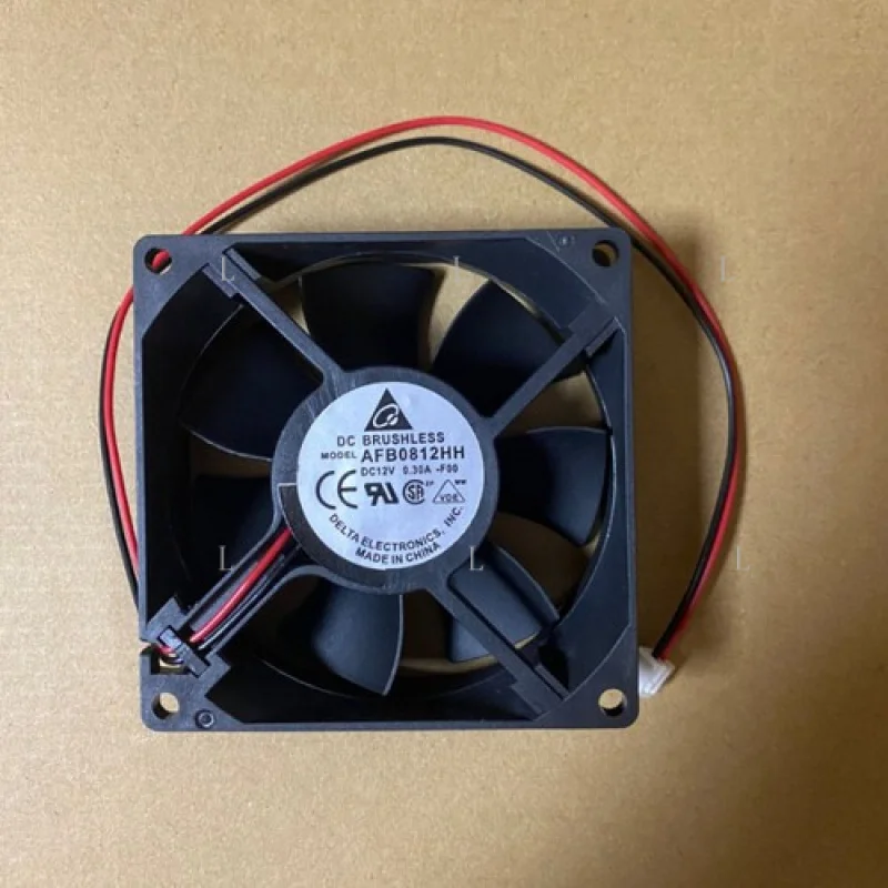 

L for DELTA AFB0812HH BRUSHLESS 8025 DC 12V 0.30A 8CM 2pin -F00 cooling fan