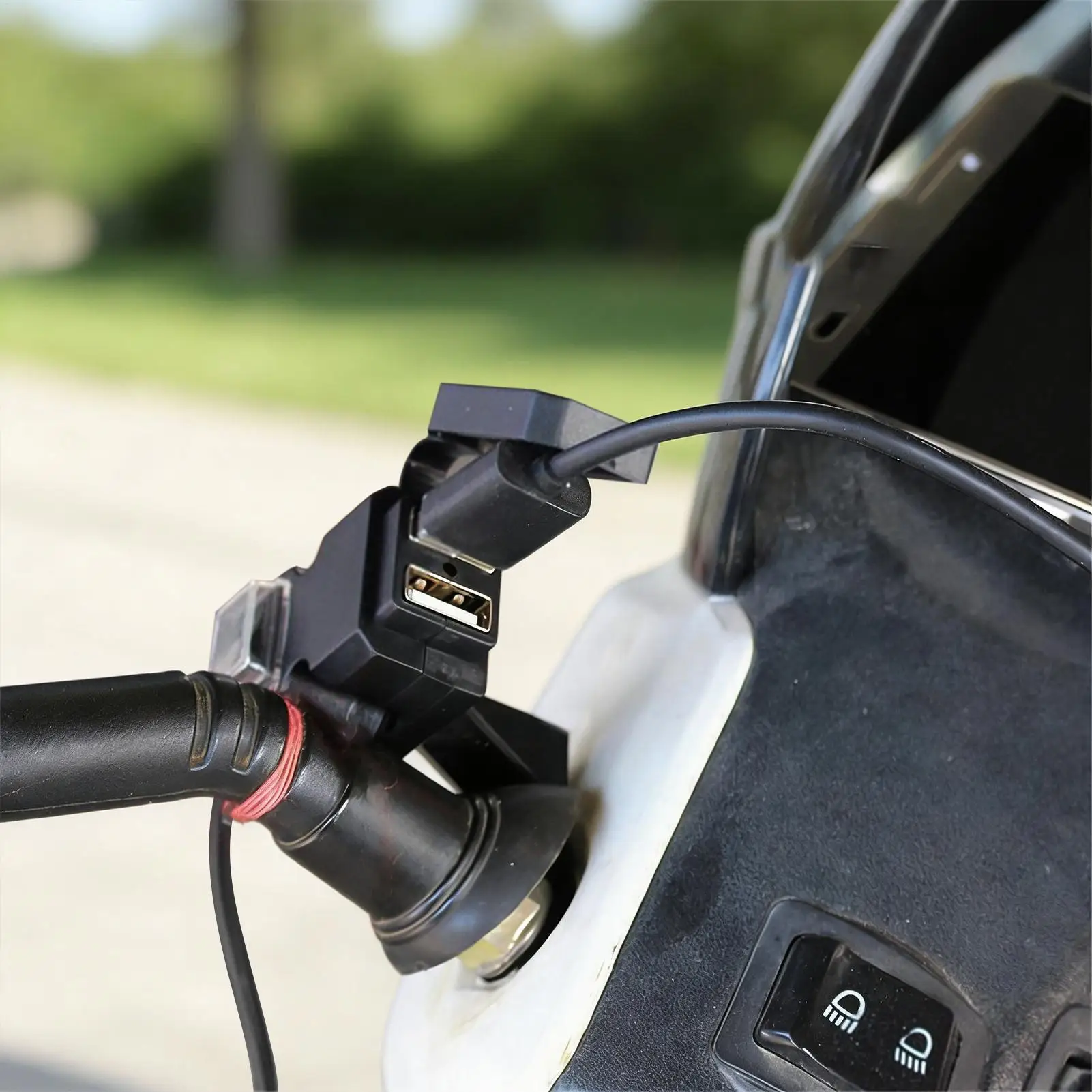 Phone Charger For Motorcycle Waterproof Quick Power Socket Motorcycle USB Adapter For GPS Tablet Dashboard Camera Motorbike