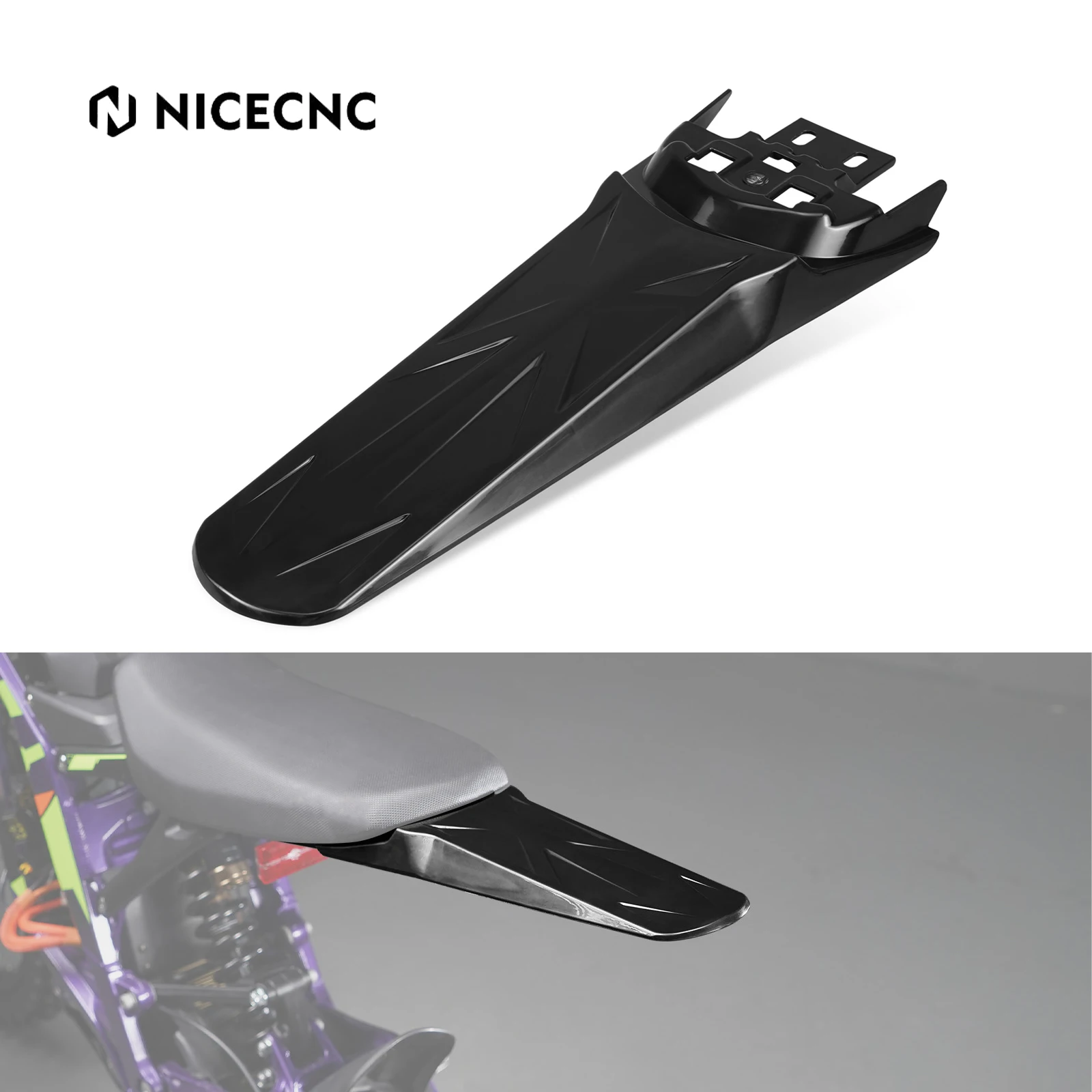 

NICECNC For Surron Light Bee X Extended Longer Rear Fender Mud Guard Protect Plastic For Sur-Ron Light Bee S Electric Dirt Bike