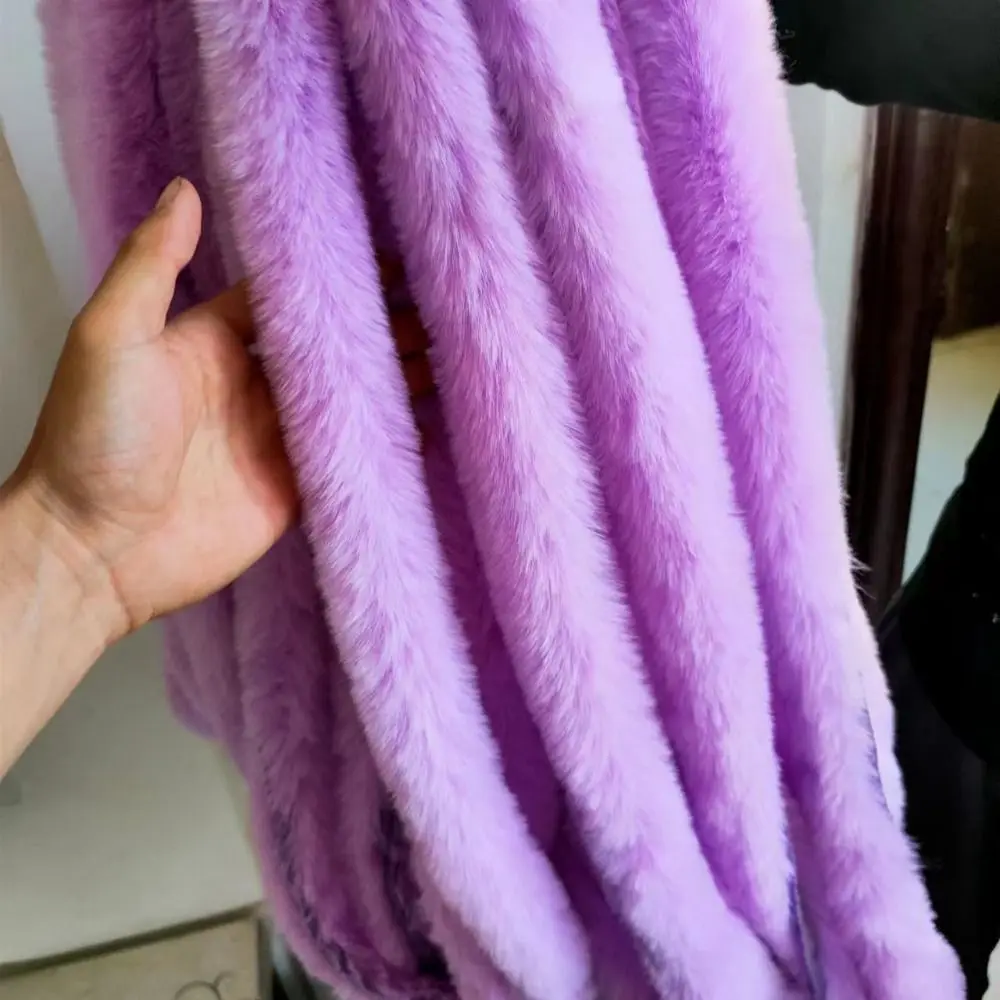 1M Faux Fur Ribbon Tape Cuff Strip Stage Costume Fluffy Trim DIY Apparel Sewing Handmade Wool Tops