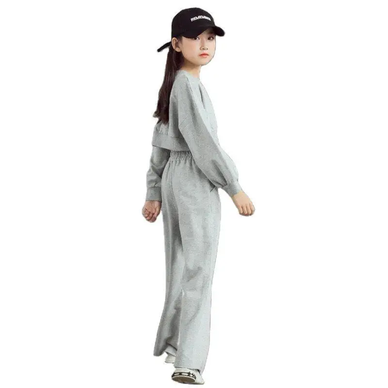 Kawaii فتاة الأزياء السترة السراويل مجموعة طالب الربيع والخريف عارضة الكرتون قمم السراويل الطويلة 2 قطعة مجموعة ملابس الأطفال