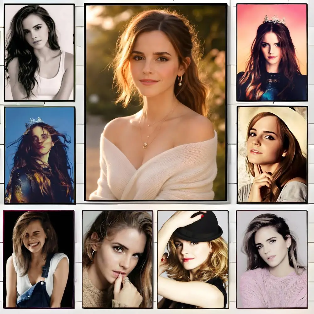 e-Emma Watson Poster, Wandkunstdruck, dekoratives Wandbild, Heimdekoration, Geschenk, ungerahmt