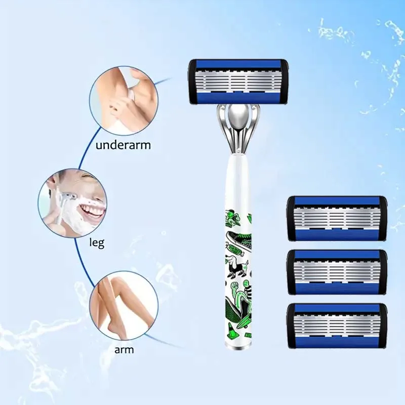 شفرات حلاقة رجالية عالية الجودة ذات شفرات حادة ومقابض مضادة للانزلاق هي أساسيات حلاقة لا غنى عنها للرجال #6