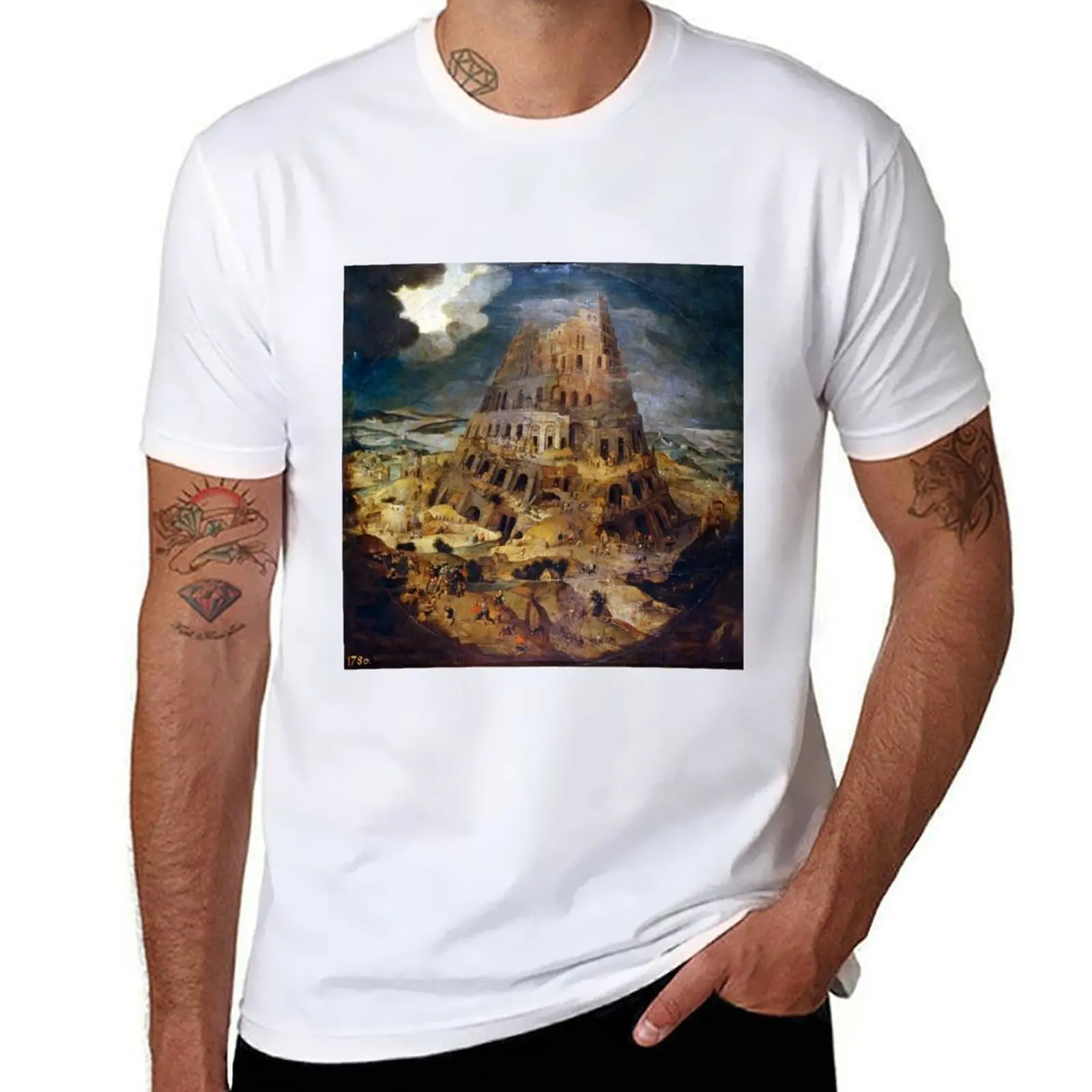 

Pieter Brueghel the Younger The Tower of Babel T-Shirt cotton t shirt man t shirt man designer T-Shirt