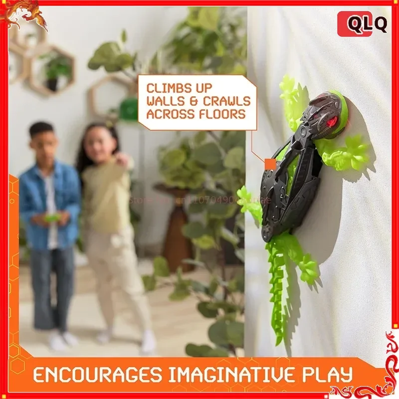 

Интерактивная игрушка-робот-ящерица для лазания по стенам с LED-глазами, вращением на 360 градусов, креативный подарок для дома