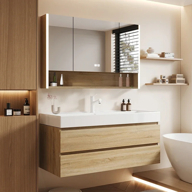 xx-Modern Luxury Washroom Waterproof Storage 60 Inch Cabinet Wall Mounted Bathroom Single Sink Floating Bathroom Vanities