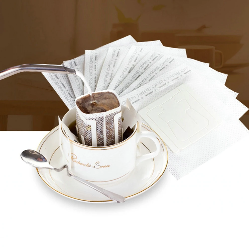 200 Pcs Coffee filter bag Portable Home Office Travel DIY Drip Coffee Filter Bag Hanging Ear Style Filters Paper Brew