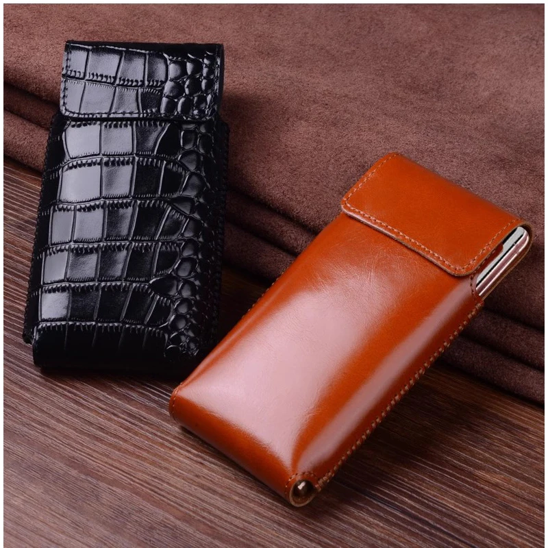 Original Design Phone Pouch for Samsung Galaxy Z Fold 5 Case Genuine Leather Carcasa for Galaxy Zfold 5 Funda Bag zfold5 Coque