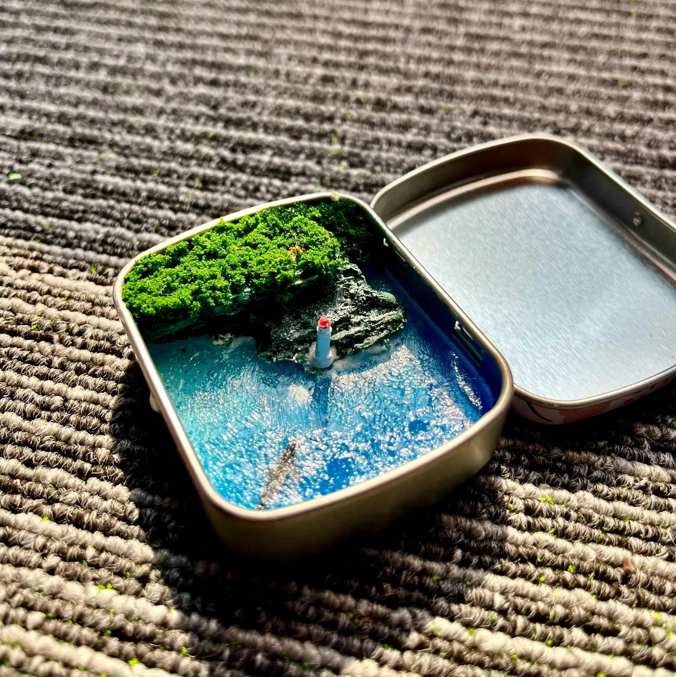 نموذج أصلي مصنوع يدويًا لمناظر طبيعية مصغرة من Shallow Bay، وديكور تمثال، وهدية، وهدية إبداعية.