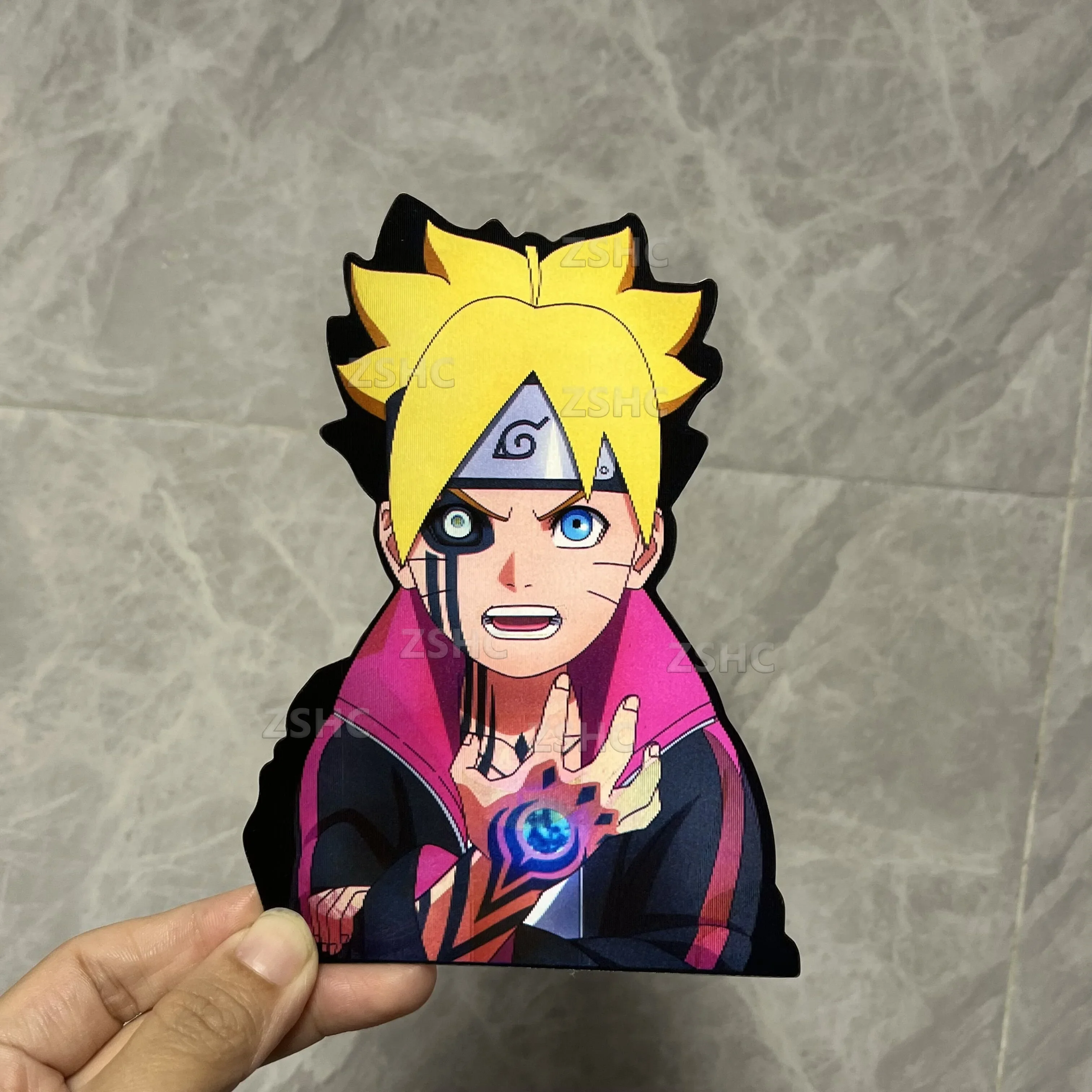 Anime Naruto Uzumaki Boruto Motion Car Stickers Waterproof Decals for Laptop,Refrigerator,Suitcase,Etc Kids Toy Christmas Gift