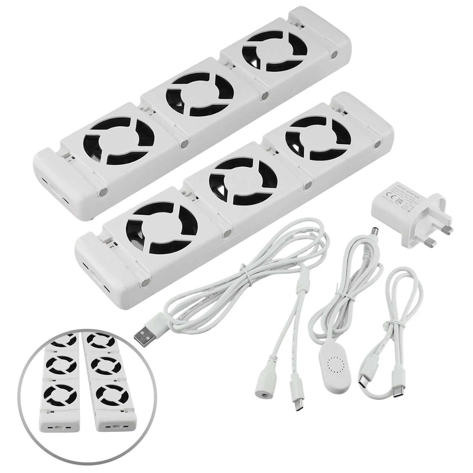 3-Fan Radiator White Radiator Cooling Fan Energy-efficient Flame Retardant Improved Heat Distribution Home Heating