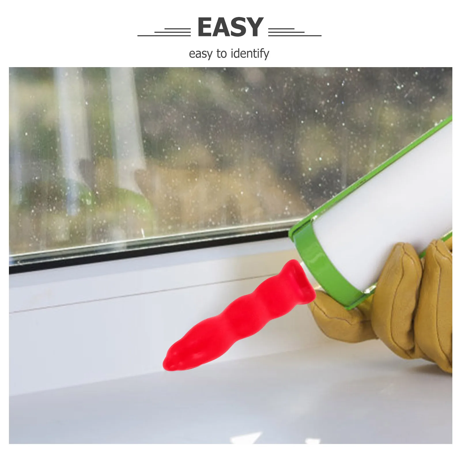 

35Pcs Caulking Saving Caps Caulk Tube Sealing Covers Glue Nozzle Protector Durable Easy Replacement Bright Color