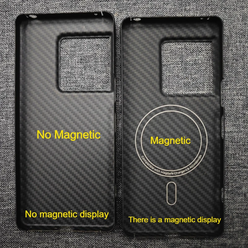 Carbon Fiber Magnetic Case For Sony Xperia 1 VIII for Magsafe Shockproof Aramid Fiber Back Cover for Sony Xperia 1 VIII Cover view 2