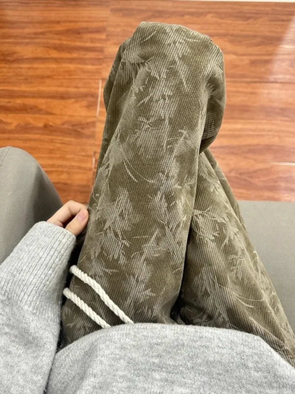 

Брюки Le Tie-Dye из вельвета прямого кроя для подростков, весна-осень, американские спортивные штаны, молодежные, повседневные