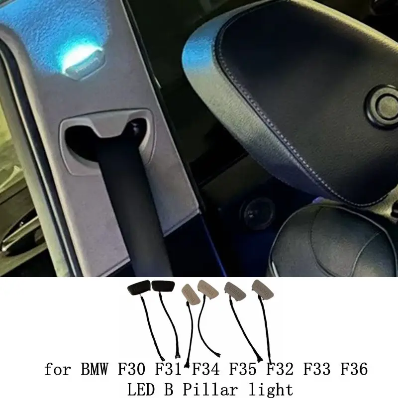 Car interior ambient LED B Pillar light airbag retrofit atmosphere lamp for BMW 3 series F30 F31 F34 F35 4 series F32 F33 F36