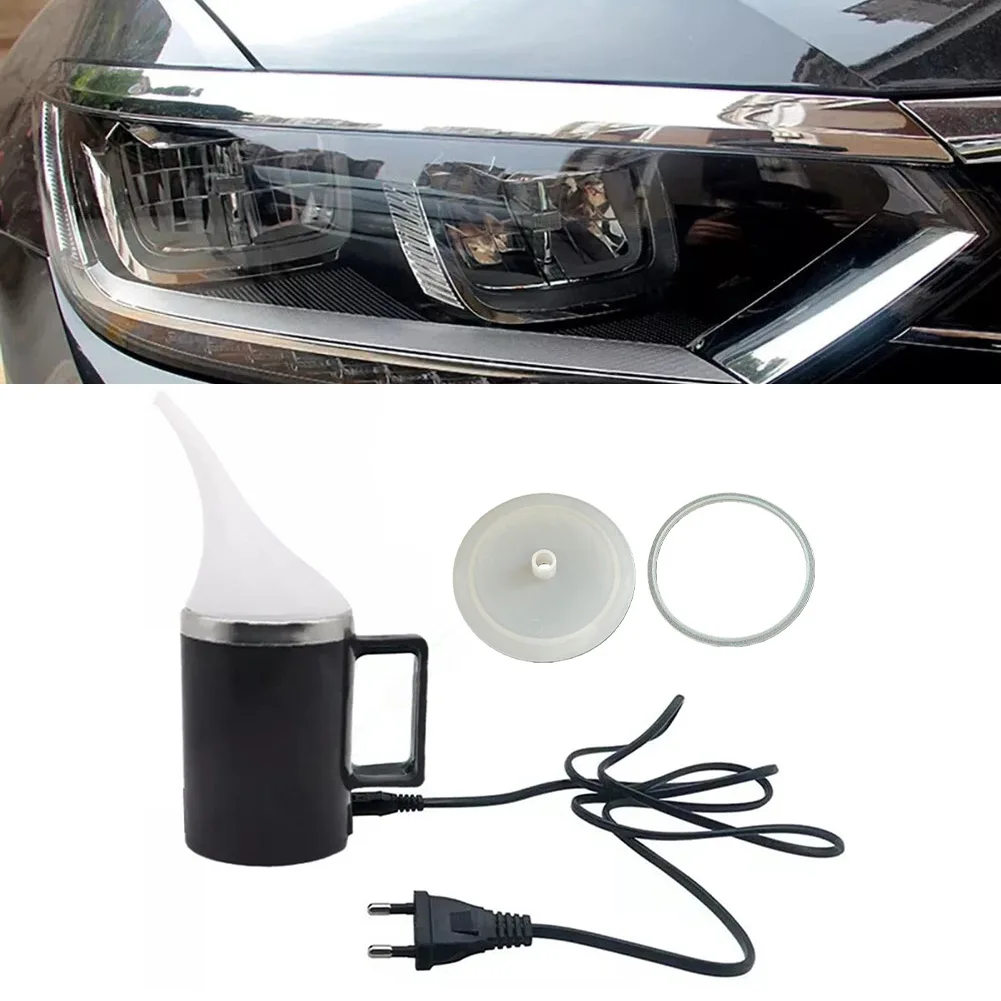 Headlight Restoration Kit for Car with Advanced Fogging Cup Heating System and Polishing Tools Removes Scratches and Yellowing