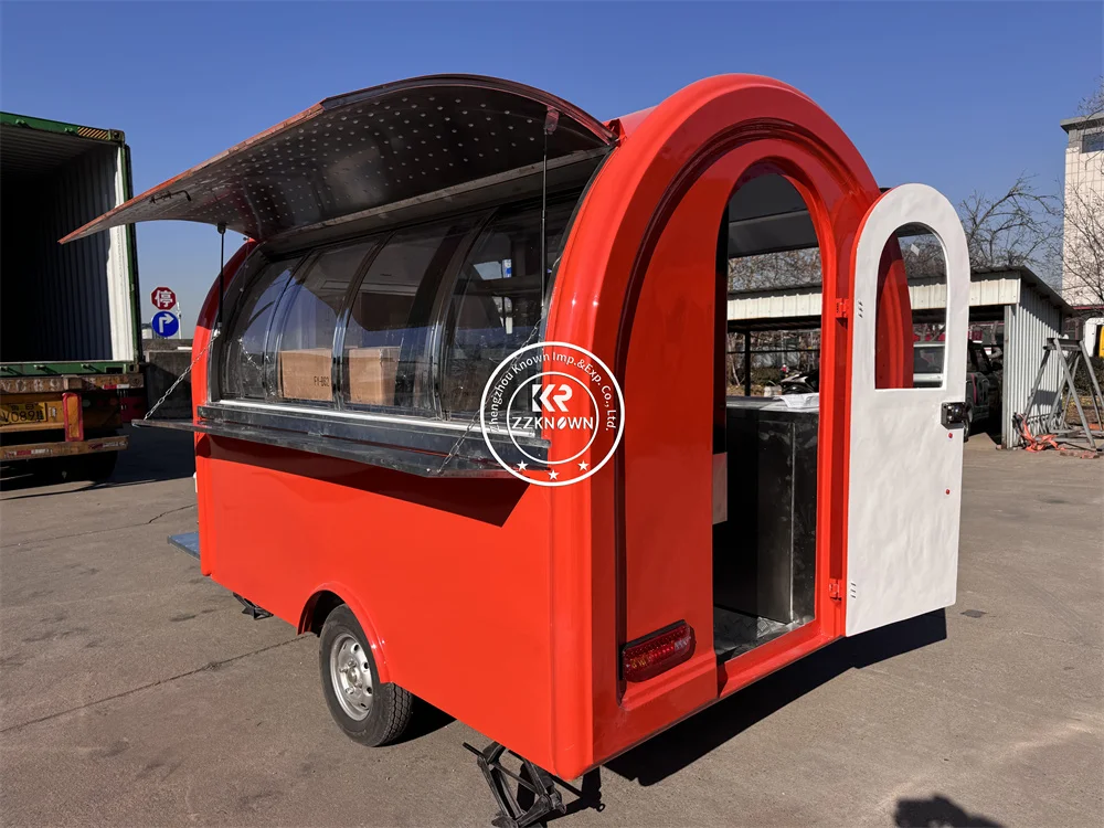 Remorque alimentaire DOT Concession, kiosque à café mobile, chariot à crème glacée, camion de rue, camion de nourriture, cuisine mobile, entièrement équipée