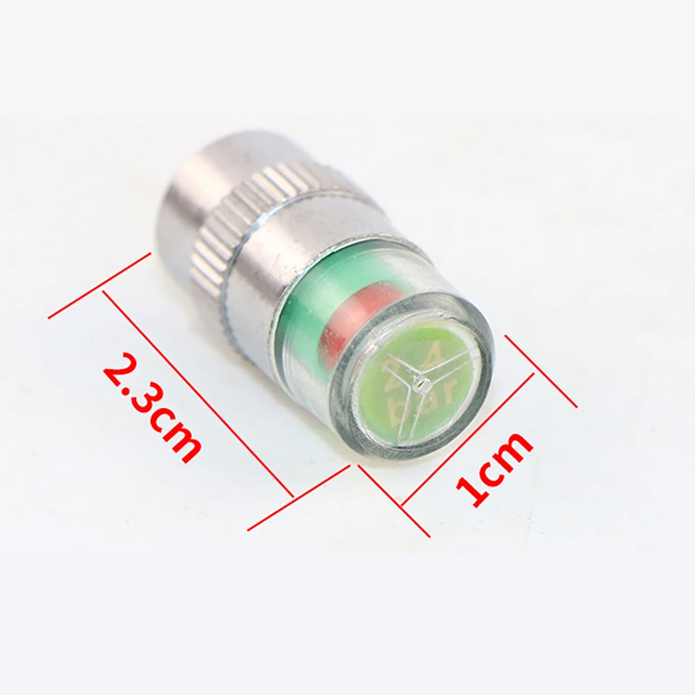 2.0/2.2/2.4 Bar 30/32 PSI Tire Pressure Monitor Pressure Gauge Cap Sensor Indicator Alert Monitoring Tools Kit 4pcs/Lot