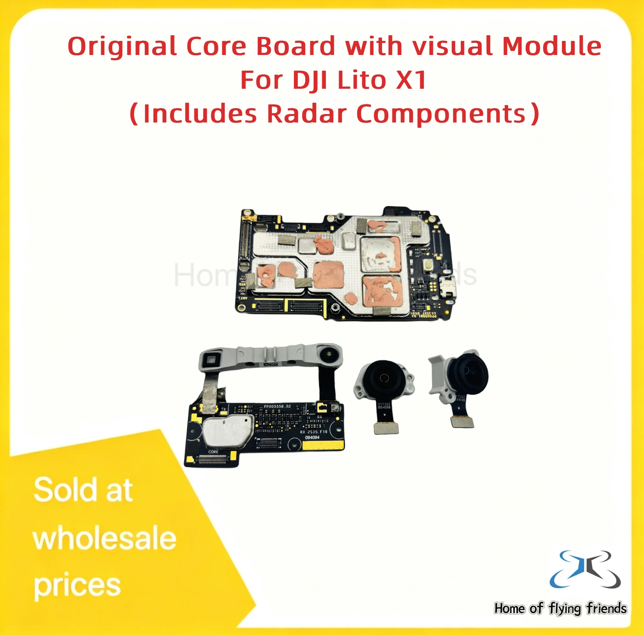 Original Core Board with Visual Module&Radar Components for DJI Lito X1 Motherboard with Vision&Radar Module Repair Part 95% New