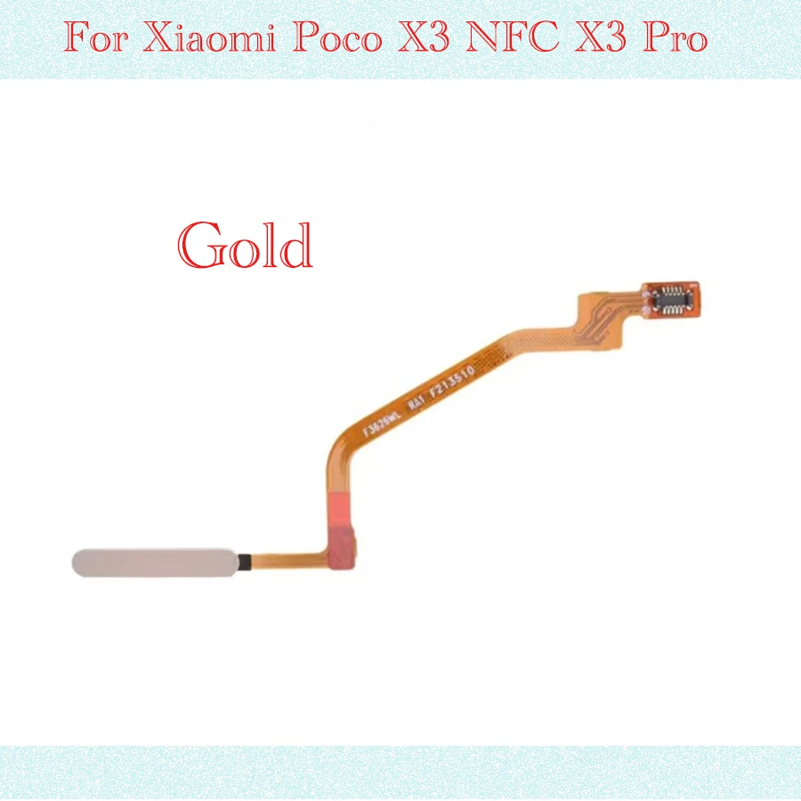 New Fingerprint Scanner For Xiaomi Poco X3 Home Button Fingerprint Menu Return Key Sensor Flex Cable