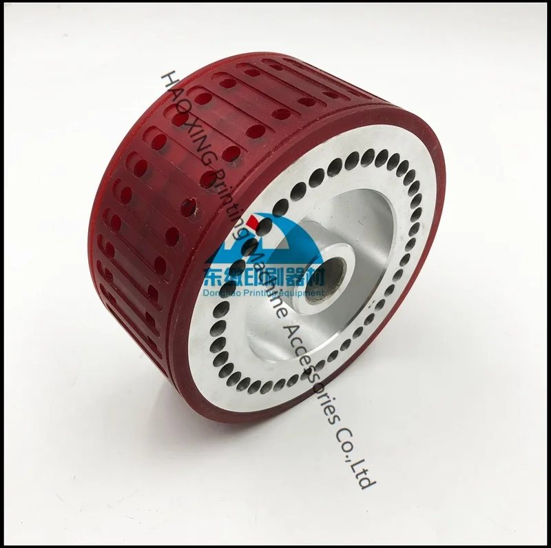 Pièces de machines d'impression Offset roue d'aspiration 123x18x54mm roue d'aspiration de haute qualité pour pièces de rechange de Machine pliante Stahl