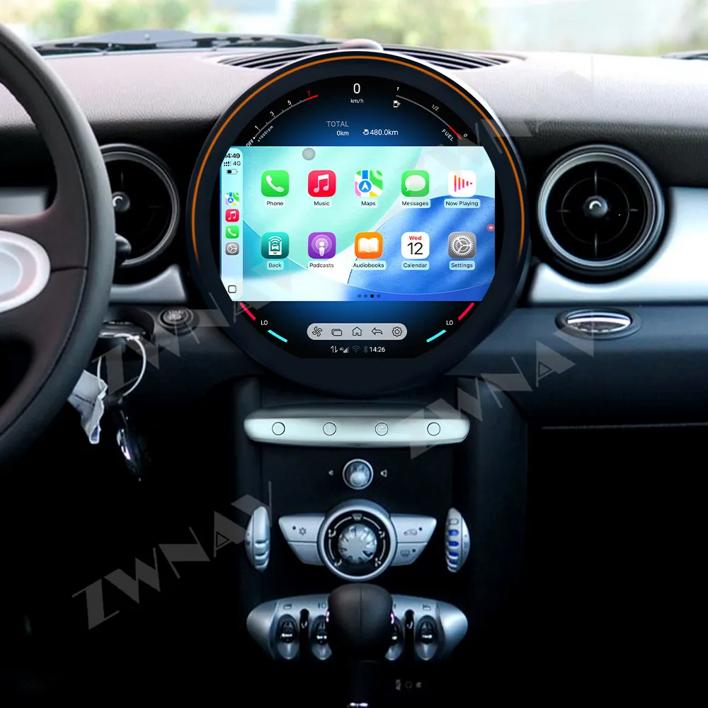 

Qualcomm 11.8 inch CarPlay Car Radio Android 13 For MINI Cooper R56 2007-2010 GPS Navigation Stereo Multimedia Player Head Unit