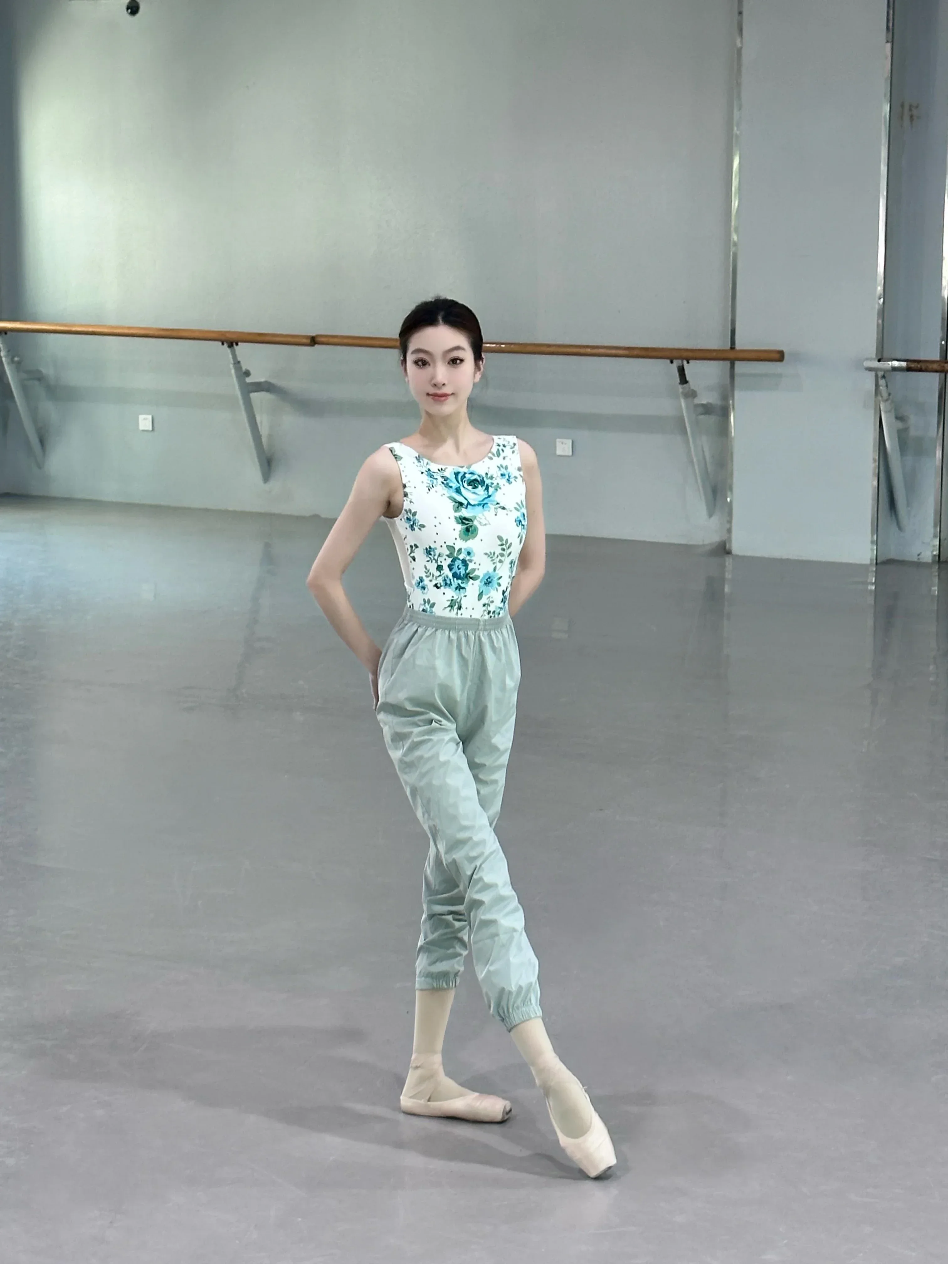 Ballet Dance Leotard Adult Daily Practice Dancing Clothes Women Advanced Printing Ballet Leotard Elegant Yoga Jumpsuit