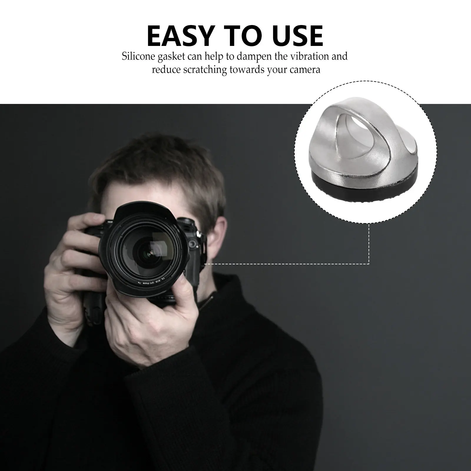4Pcs Camera Shoulder Strap Screw with Silicone Washer Quick Release Design Neck Strap Fixing Screw Screws with Washer