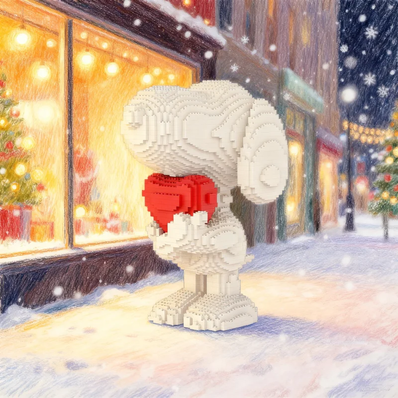 

Набор для сборки модели собаки (5790 деталей) MOC: креативный коллекционный подарок, декор для дома и офиса, премиум-класс для взрослых и детей