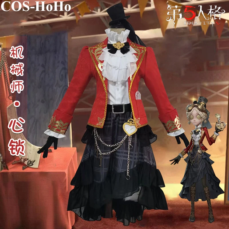 COS-HoHo Anime Identity V Tracy Reznik 4th Anniversary Heart Lock Game Skin Uniform Cosplay Costume Halloween Party Outfit S-XXL