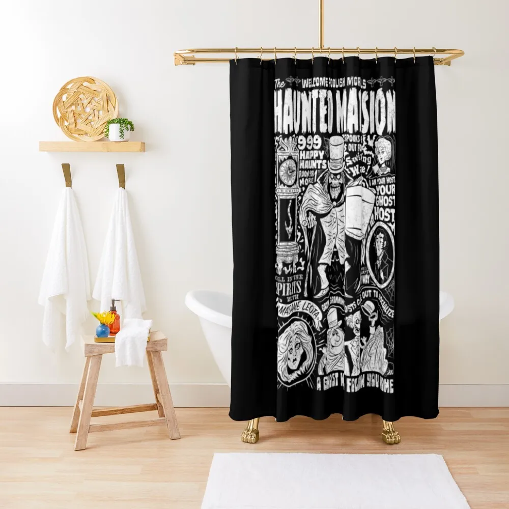 Haunted Mansion T-ShirtSpookshow Mansion Shower Curtain Accessories For Shower And Services Cute Shower For Curtain