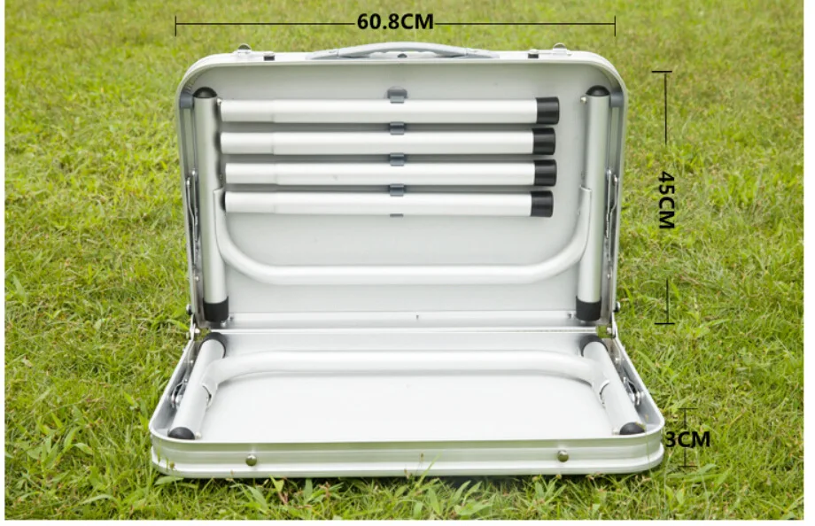 Ultra-light Aluminum Alloy Outdoor Folding Table Camping Picnic Portable Barbecue Table Night Market Stall Small Table