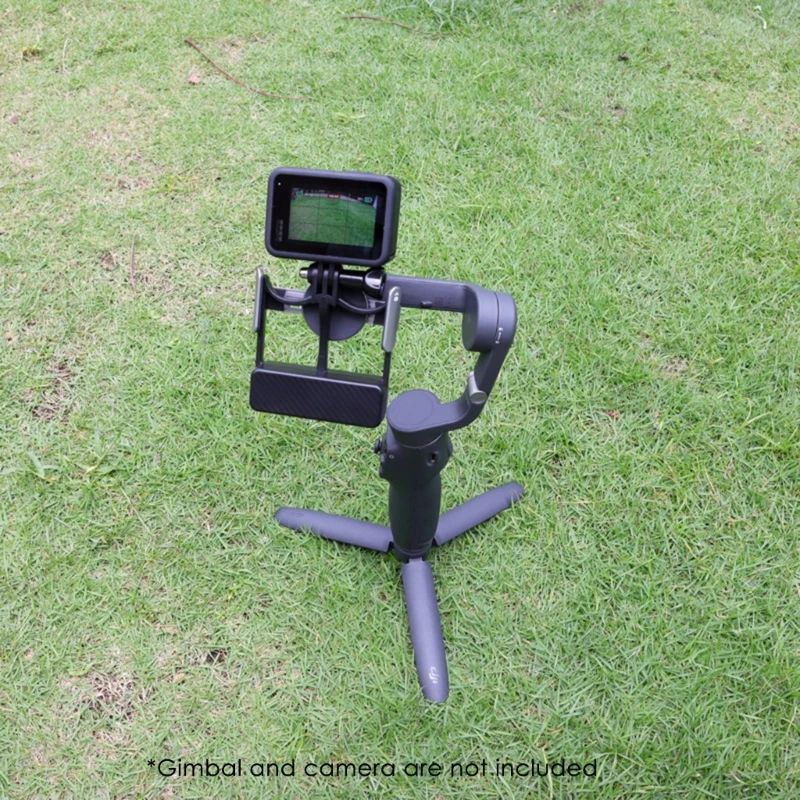 Leichter Handstabilisator, Gimbal-Adapter, Montageplatte mit Rändelschraube für OM 6, 5, 4, 3, Action-Kameras, Montageteil – Detail 3