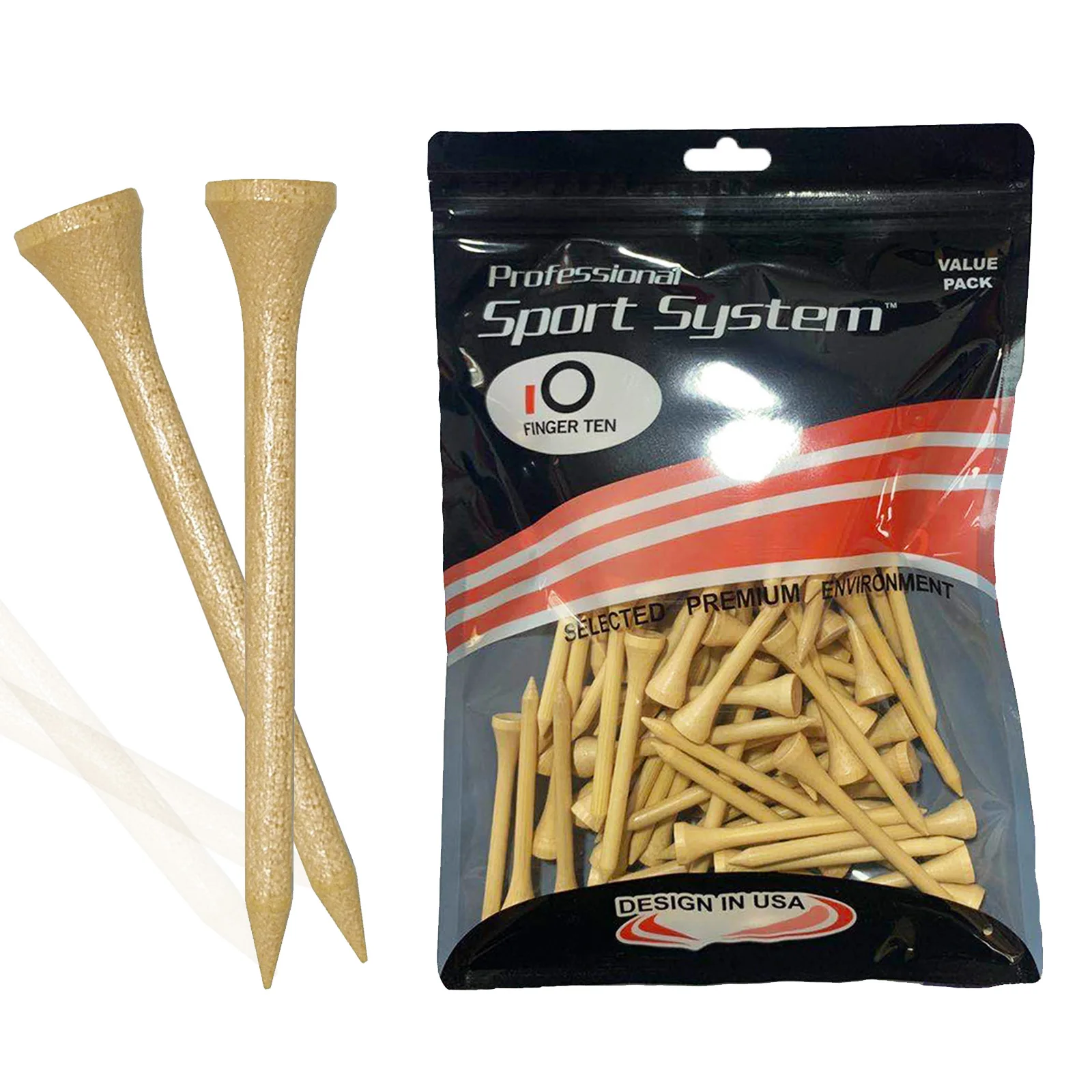 Pack of 100 Professional Unbreakable Bamboo Golf Tees Stronger than Wood Tee Size 54/70/83/100 mm Drop Ship