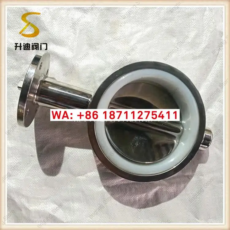 Powder feeding hygiene grade unsold butterfly valve stainless steel soft seal clamp butterfly valve