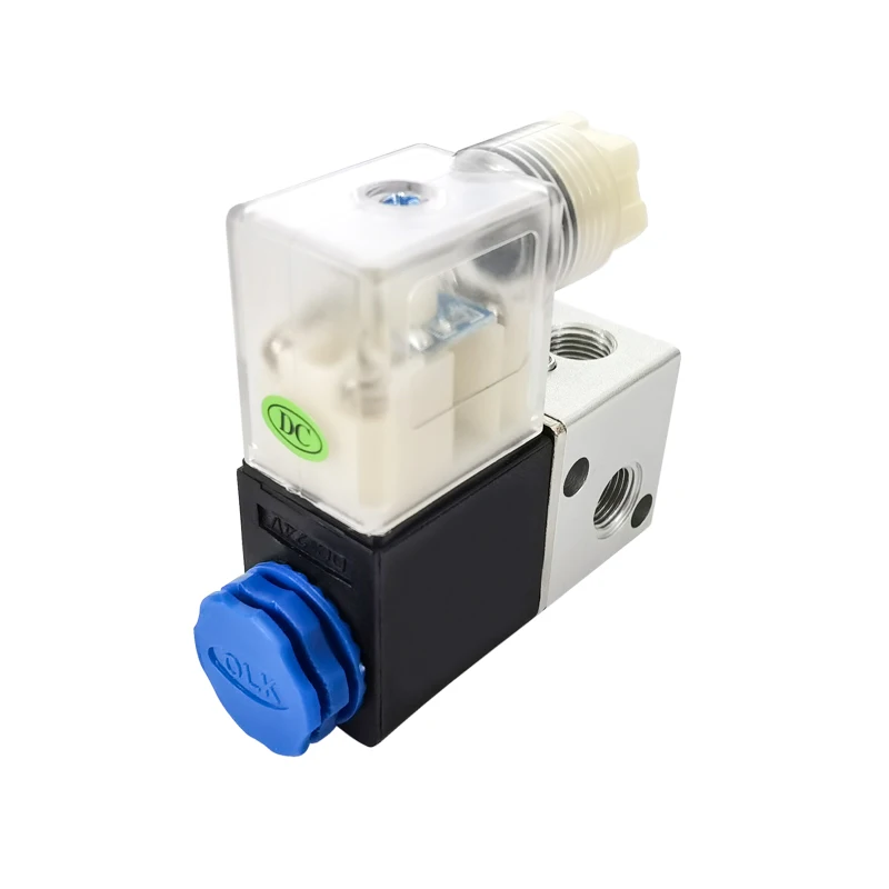 1 pcs 3V1-06 3 Port 2 Position Solenoid Valve Valvula Neumatico Valvula Pneumatica DC12V AC220V DC110V AC24V