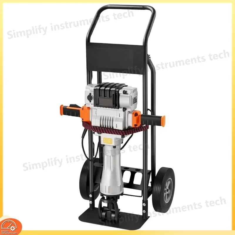2100W Hammer Drill 1650 BPM Concrete Breaker with 2 Flat Chisel Bits Demolition Rotary Hammer for Masonry Brick