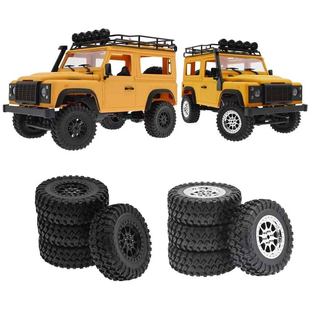 Pneus à Clip de pneu de 70mm, mise à niveau de voiture d'escalade, pneu intérieur en coton pour MN 1/12 MN90 91 99 99S WPL 1/16 C14 C24 C34 B16 B36 RC, roue de voiture