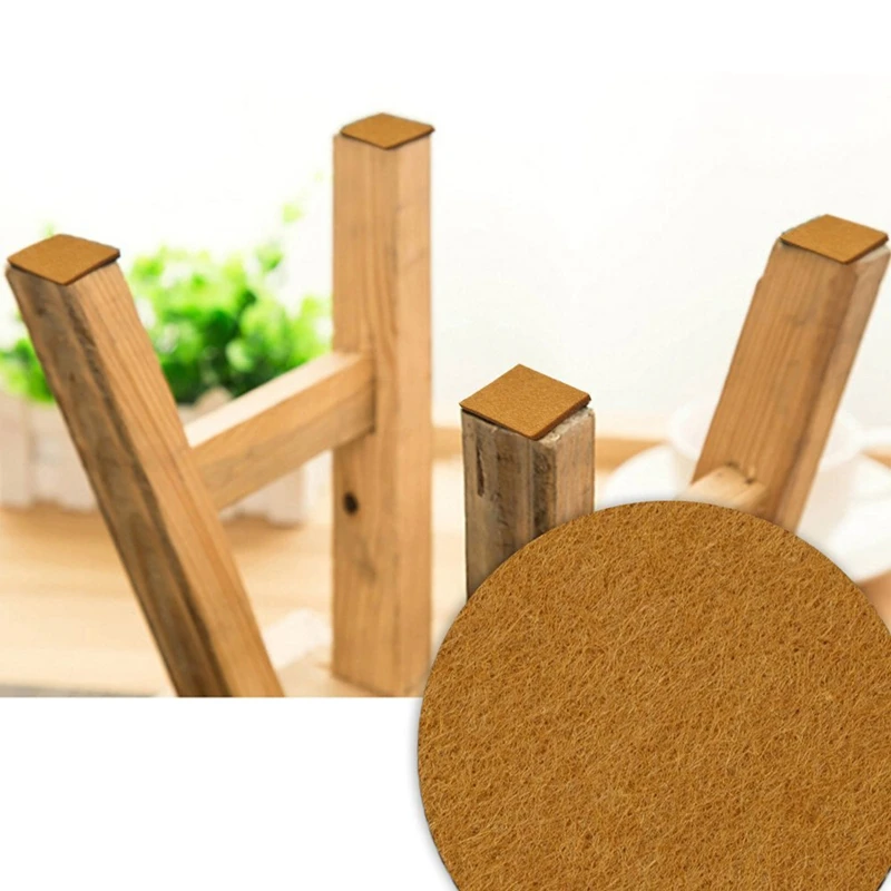 Almohadillas para muebles de 20 piezas, láminas de fieltro autoadhesivas, protectores de suelo de madera, 7Cm x 7cm, CNIM caliente