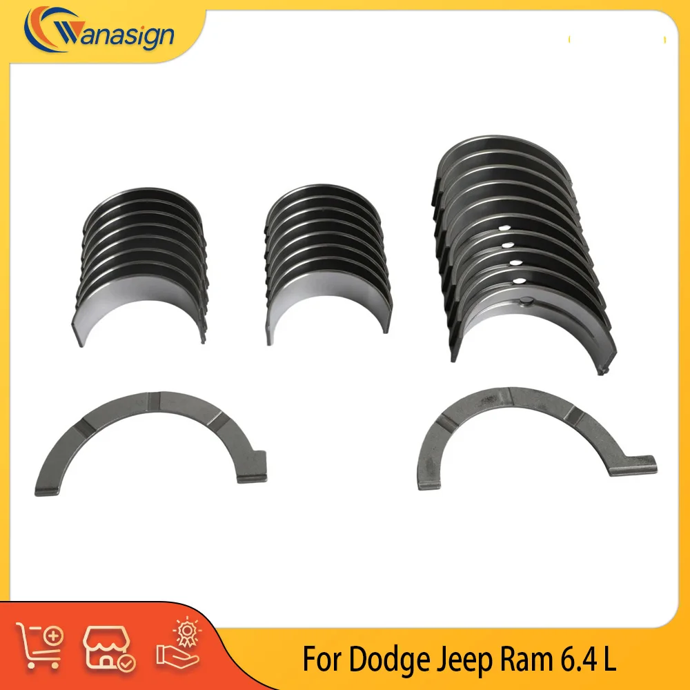 

Детали двигателя, комплект подшипников главного шатуна, подходит для газа 6,1 6,4 л V8 для Jeep Dodge Ram 5.7L 03-24 68102975AB 5083979AA