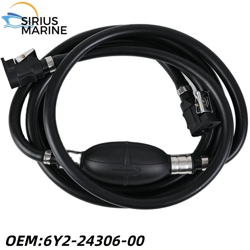 

Outboard Engine Fuel Line Kit Assembly 8mm 5/16'' 6Y2-24306-00 with 3M 10Ft Hose Connector Primer Bulb 4 Stroke 2 Stroke Motor