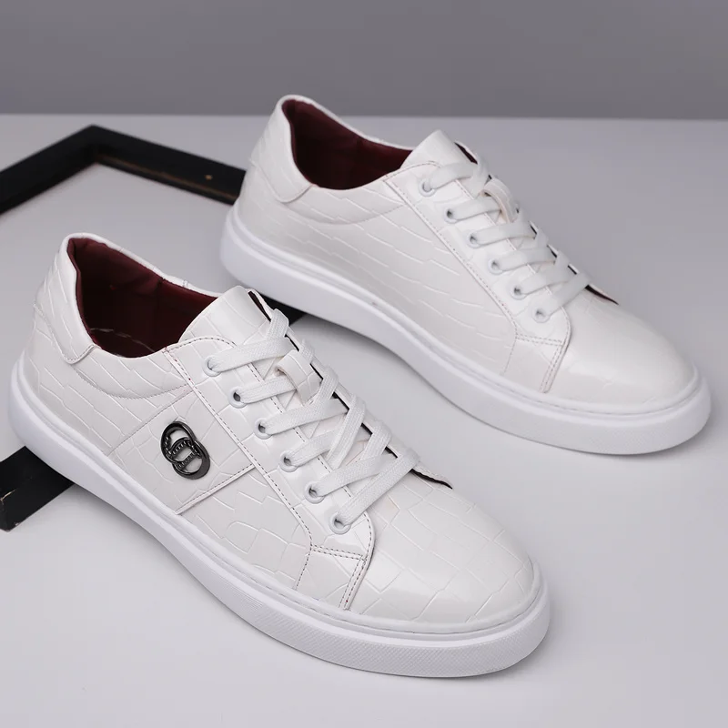 

Большой размер 48, модная кожаная обувь для мужчин, повседневная обувь на шнуровке с низким вырезом, мужская удобная дизайнерская мужская обувь на плоской подошве, chaussures homm