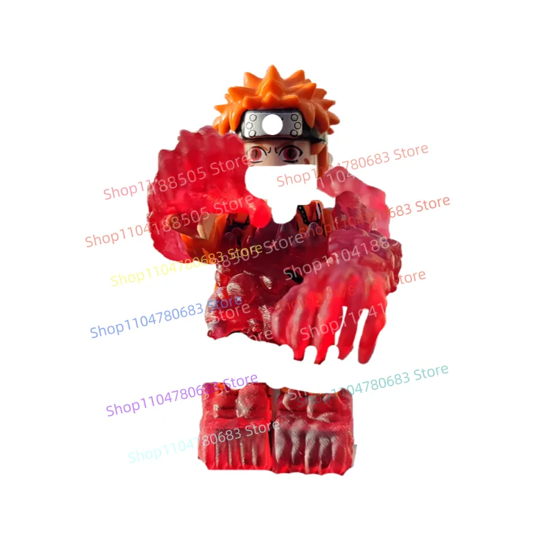 Bloques de construcción MOC, Mini figura de una sola pieza, modelo de ensamblaje, figura de exhibición, accesorios de Anime de dibujos animados, juguete para regalo decorativo