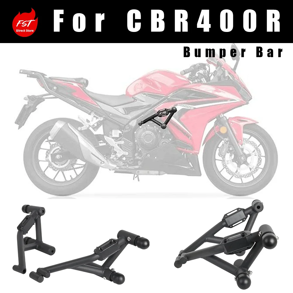 Spring‑Damping Racing Anti‑Fall Crash Bar High‑Carbon Steel Protective Frame Mod Parts for Honda CBR400R