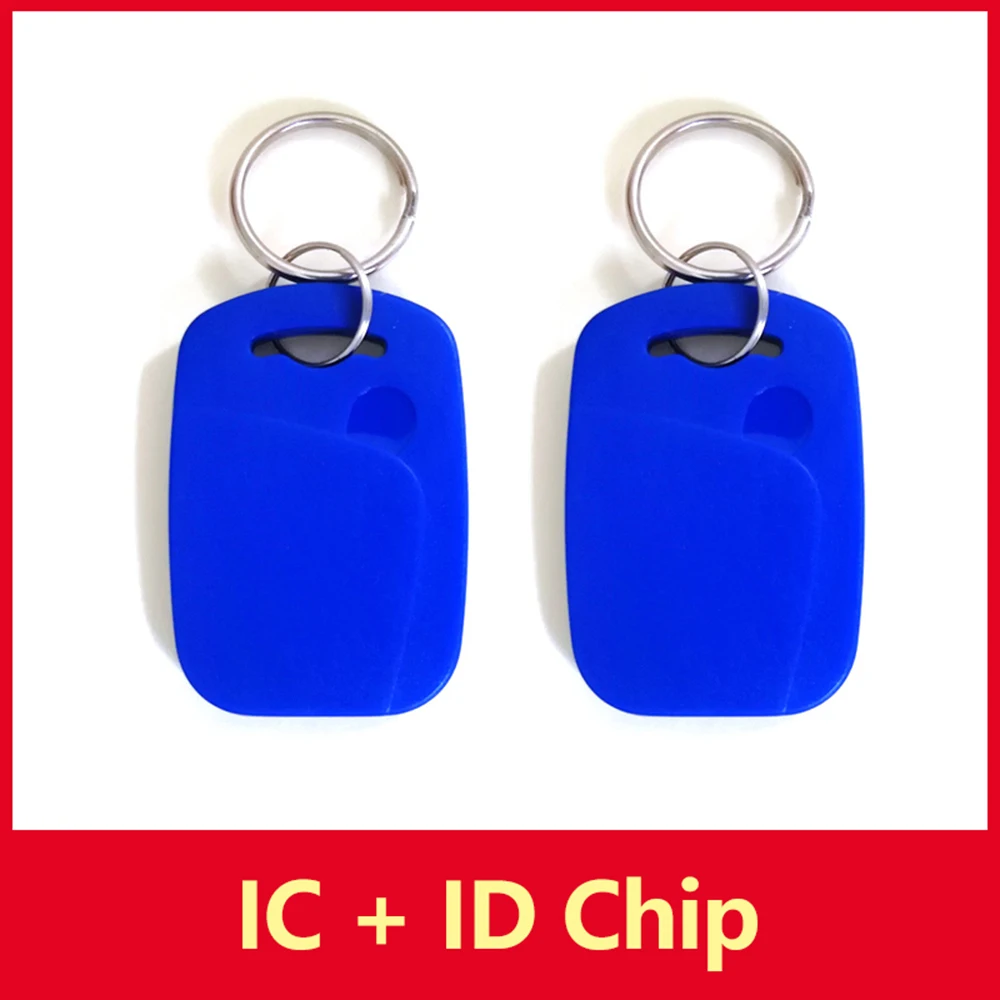 5Pcs/lot 13.56Mhz 125Khz TK4100 (ID) +FM1108 (IC) Dual Chip RFID NFC Keyfob Keytag