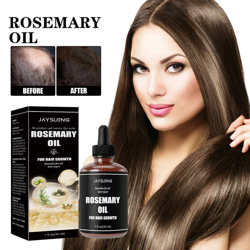 

Rosemary Hair Growth Oil For Scalp Care - Nourishing Treatment To Strengthen Hair Roots & Reduce Frizz, Adds Shine & Softness