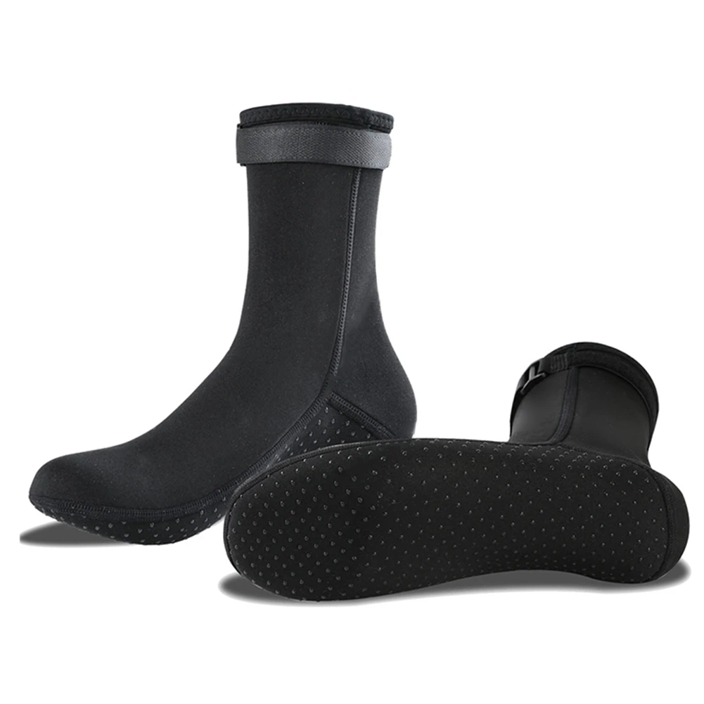 Calzini corti da muta da 3 mm Calzini invernali caldi unisex per lo snorkeling Pesca subacquea Calzini antiscivolo in neoprene indossabili leggeri per lo sport acquatici