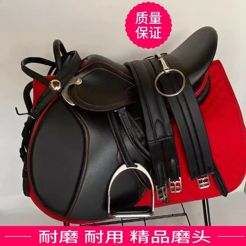 Full Saddle Comprehensive Saddle Double Belly Strap Racecourse Instructor Equestrian Saddle